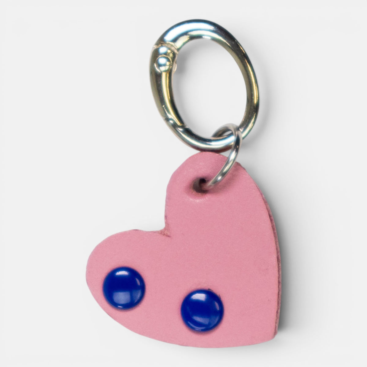 Pink Heart Leather Charm