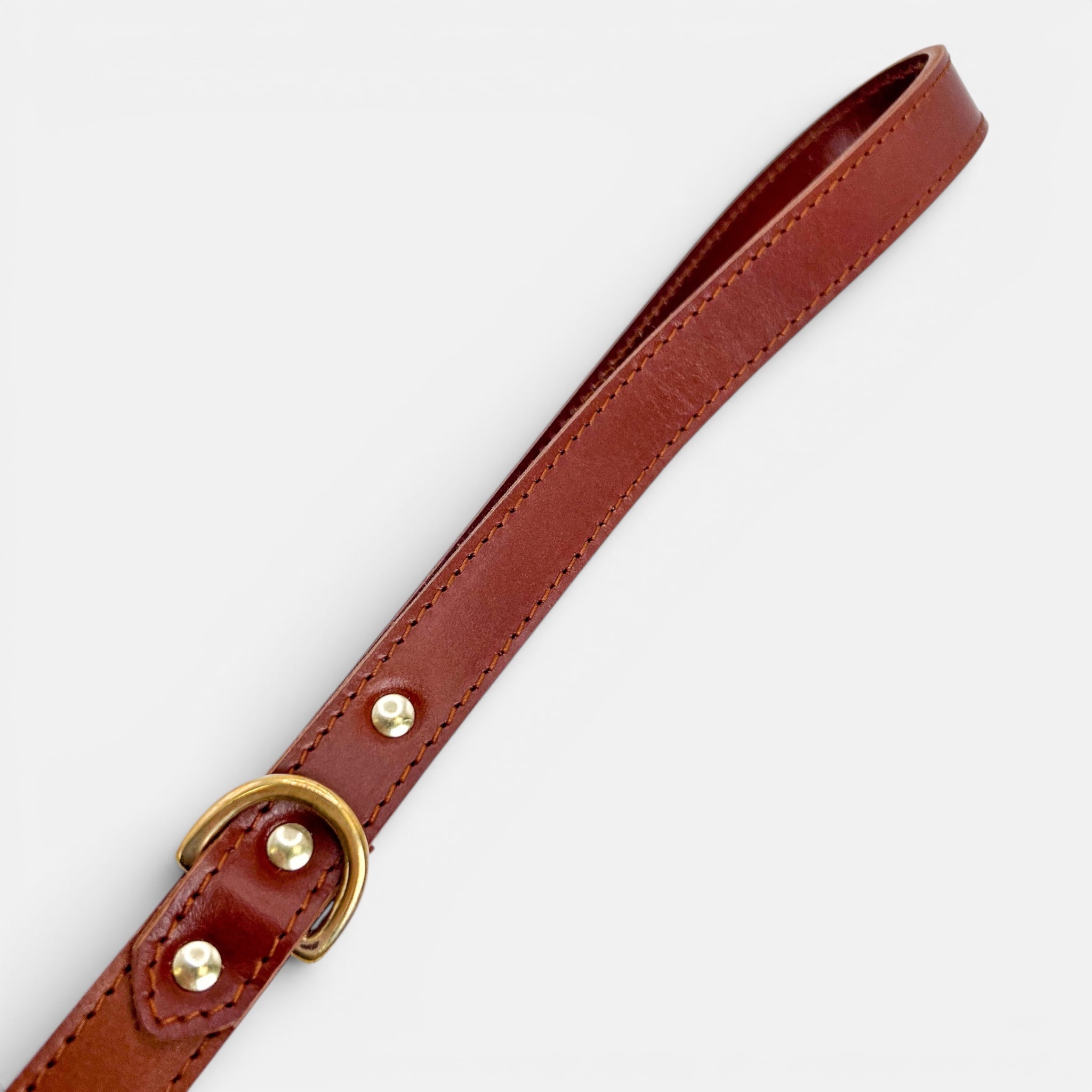 Mocha Leather Dog Lead