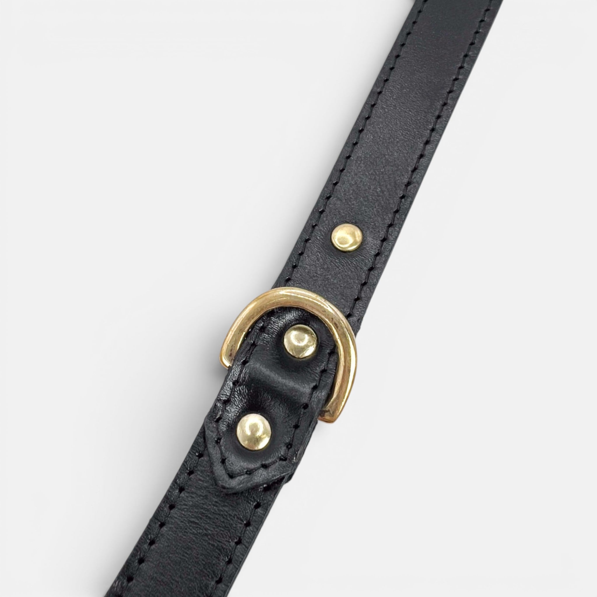 Black Leather Dog Lead