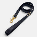 Black Leather Dog Lead
