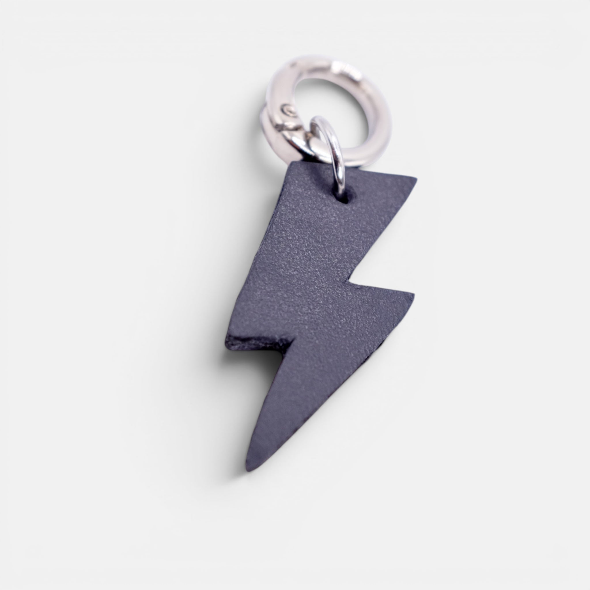 Black Thunderbolt Charm