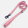 Pink Leather Dog Lead